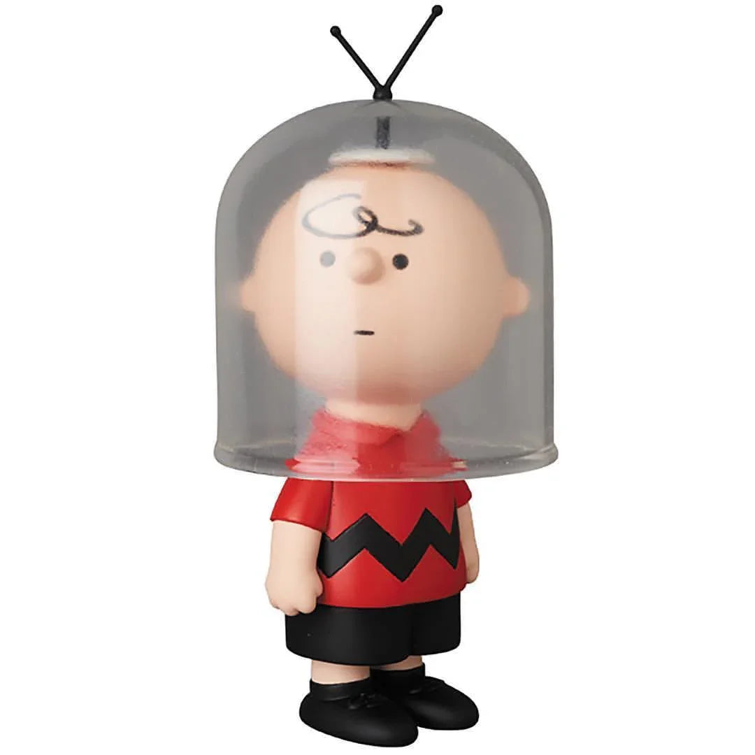 PopArtFusion collectible figure of Peanuts character Charlie Brown wearing a transparent space helmet with antenna