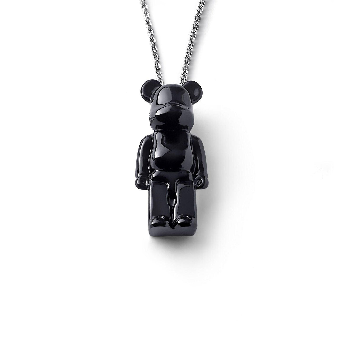 Pop Art Fusion - PopArtFusion - Baccarat BACCARAT x BE@RBRICK - Sterling Silver And Crystal Toy Be@Rbrick Pendant Necklace 2814117 popartfusion.com by Conectid