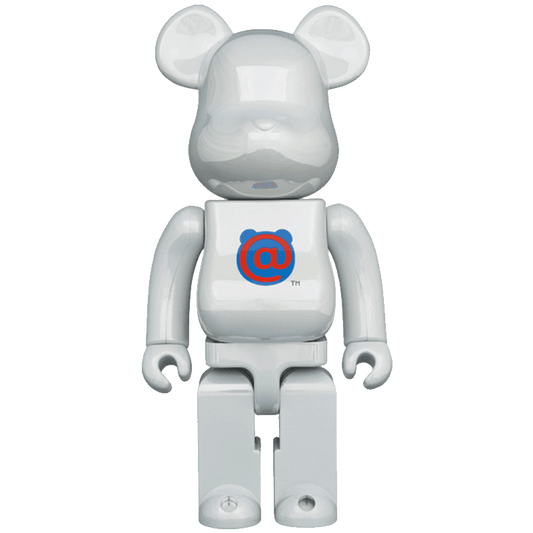 Pop Art Fusion - PopArtFusion - Medicom Toy BE@RBRICK 1st Model White Chrome 1000% by Medicom Toy (Limited Edition Art Toy Collectible) 4530956593937 popartfusion.com by Conectid