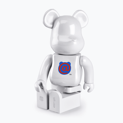 Pop Art Fusion - PopArtFusion - Medicom Toy BE@RBRICK 1st Model White Chrome Be@rbrick 200% by Medicom Toy (Limited Edition Art Toy Collectible) popartfusion.com by Conectid