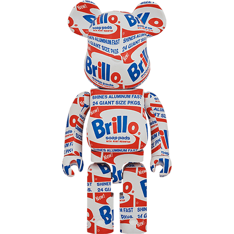 Pop Art Fusion - PopArtFusion - Medicom Toy BE@RBRICK Andy Warhol's "Brillo" 1000% by Medicom Toy (Limited Edition Art Toy Collectible) 4530956590301 popartfusion.com by Conectid