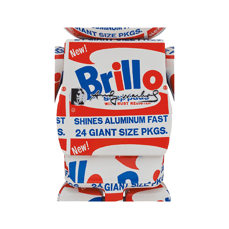 Pop Art Fusion - PopArtFusion - Medicom Toy BE@RBRICK Andy Warhol's "Brillo" 1000% by Medicom Toy (Limited Edition Art Toy Collectible) 4530956590301 popartfusion.com by Conectid