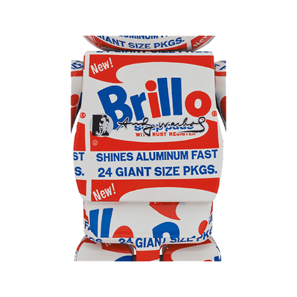 Pop Art Fusion - PopArtFusion - Medicom Toy BE@RBRICK Andy Warhol's "Brillo" 1000% by Medicom Toy (Limited Edition Art Toy Collectible) 4530956590301 popartfusion.com by Conectid