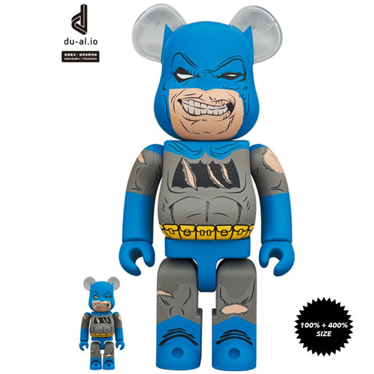 Pop Art Fusion - PopArtFusion - Medicom Toy BE@RBRICK Batman (TDKR: The Dark Knight Triumphant Ver.) 100% + 400% Bearbrick Set by Medicom Toy 4530956605494 popartfusion.com by Conectid