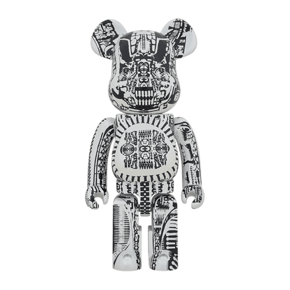 Pop Art Fusion - PopArtFusion - Medicom Toy BE@RBRICK H.R.GIGER (WHITE CHROME Ver.) 1000%by Medicom Toy (Limited Edition Art Toy Collectible) BERB61 popartfusion.com by Conectid