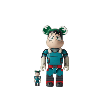 Pop Art Fusion - PopArtFusion - Medicom Toy BE@RBRICK IZUKU MIDORIYA "DEKU" 100% & 400% Set BERB58 popartfusion.com by Conectid