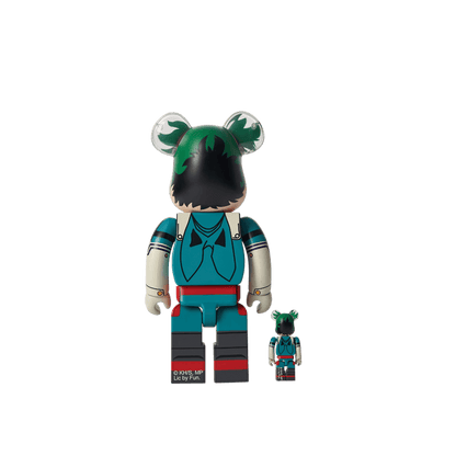 Pop Art Fusion - PopArtFusion - Medicom Toy BE@RBRICK IZUKU MIDORIYA "DEKU" 100% & 400% Set BERB58 popartfusion.com by Conectid