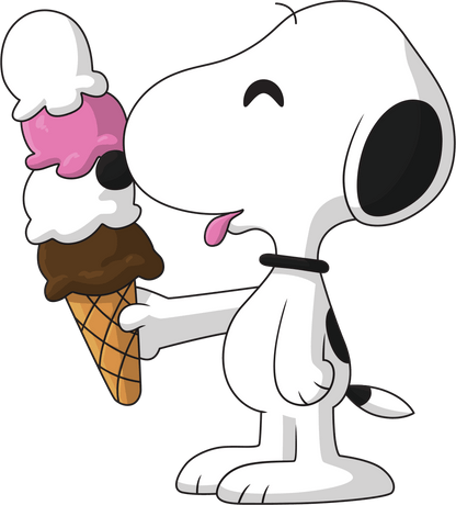 Ice Cream Snoopy - PopArtFusion