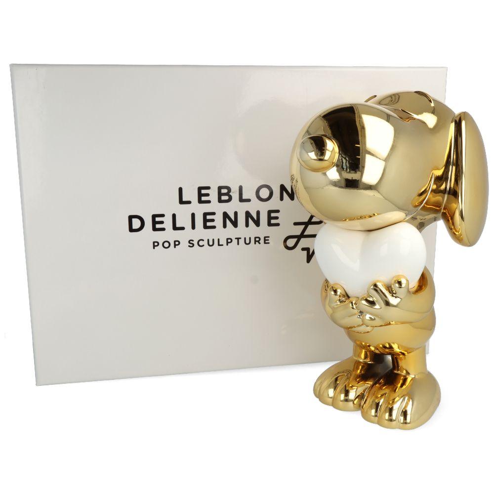 Pop Art Fusion - PopArtFusion - Leblon Delienne Leblon Delienne x Peanuts - Snoopy SF Heart Matt White and Chromed Gold (Peanuts) PEAST02501ORBC popartfusion.com by Conectid