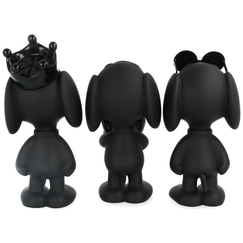 Pop Art Fusion - PopArtFusion - Leblon Delienne Leblon Delienne x Peanuts - Snoopy XS.SET - Set of 3 pieces - Black PEAST01301NOSET popartfusion.com by Conectid