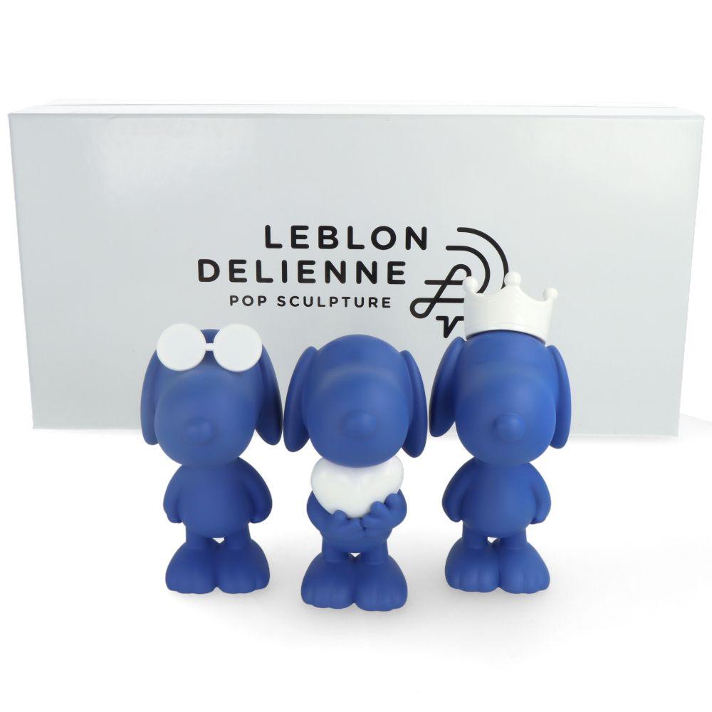 Pop Art Fusion - PopArtFusion - Leblon Delienne Leblon Delienne x Peanuts - Snoopy XS.SET - Set of 3 pieces - Blue PEAST01301BLSET popartfusion.com by Conectid