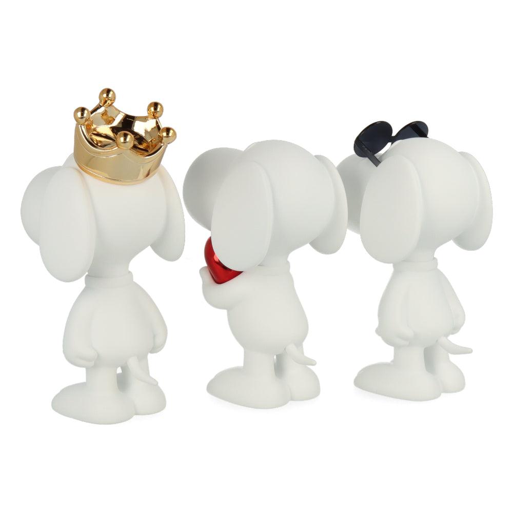 Pop Art Fusion - PopArtFusion - Leblon Delienne Leblon Delienne x Peanuts - Snoopy XS.SET - Set of 3 pieces - Chrome PEAST01301MEPOSET popartfusion.com by Conectid