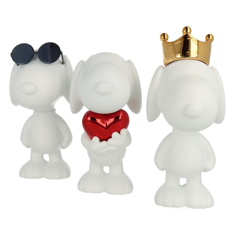 Pop Art Fusion - PopArtFusion - Leblon Delienne Leblon Delienne x Peanuts - Snoopy XS.SET - Set of 3 pieces - Chrome PEAST01301MEPOSET popartfusion.com by Conectid