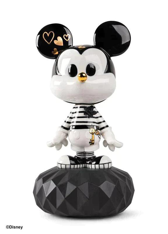 Pop Art Fusion - PopArtFusion - Llardo Lladro x Disney - Mickey in black and white Sculpture - Handmade in Spain - Open Edition 01009601 popartfusion.com by Conectid