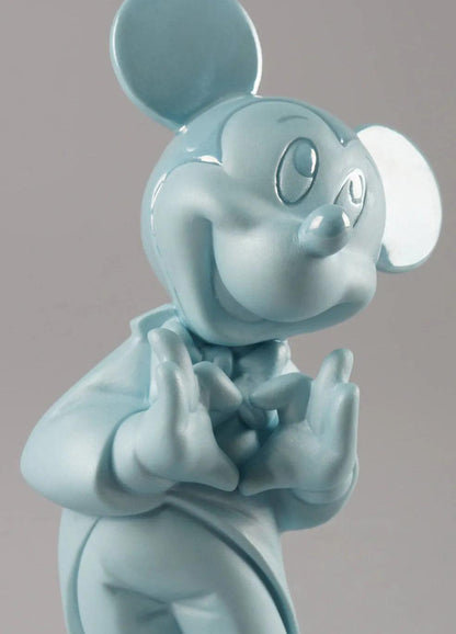 Pop Art Fusion - PopArtFusion - Llardo Lladro x Disney - Mickey Mouse Blue Figurine with glitter effect - Handmade in Spain - Open Edition 01009418 popartfusion.com by Conectid