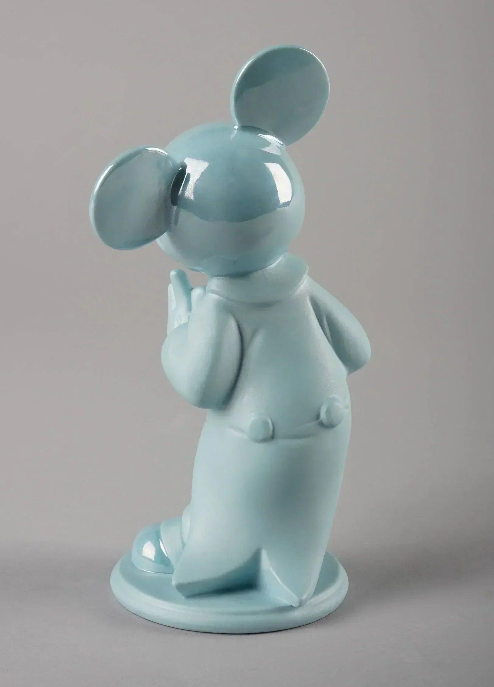 Pop Art Fusion - PopArtFusion - Llardo Lladro x Disney - Mickey Mouse Blue Figurine with glitter effect - Handmade in Spain - Open Edition 01009418 popartfusion.com by Conectid