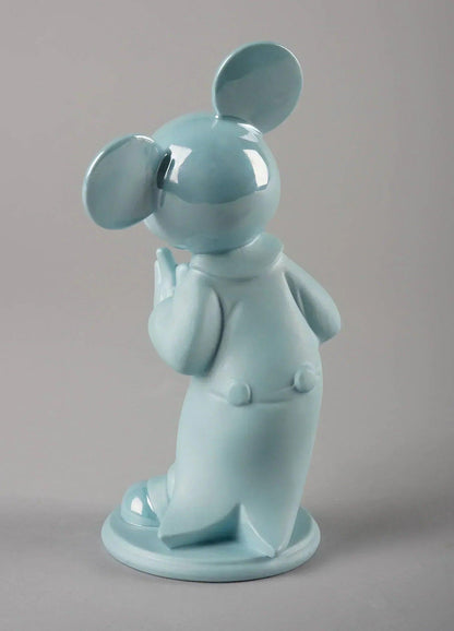 Pop Art Fusion - PopArtFusion - Llardo Lladro x Disney - Mickey Mouse Blue Figurine with glitter effect - Handmade in Spain - Open Edition 01009418 popartfusion.com by Conectid