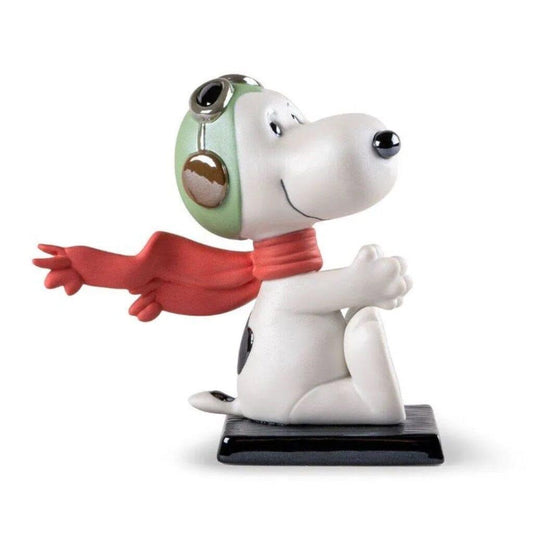 Pop Art Fusion - PopArtFusion - Lladro Lladro x Peanuts™ - Snoopy™ Flying Ace Figurine - Porcelain Handmade in Spain - Open Edition 01009529 popartfusion.com by Conectid