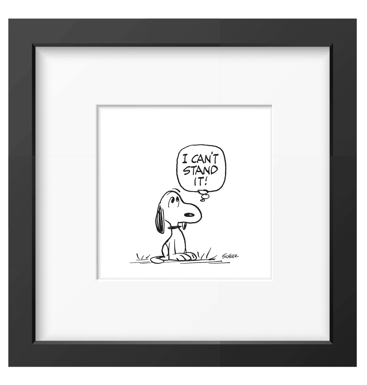 Peanuts Can't Stand It Framed Print - PopArtFusion