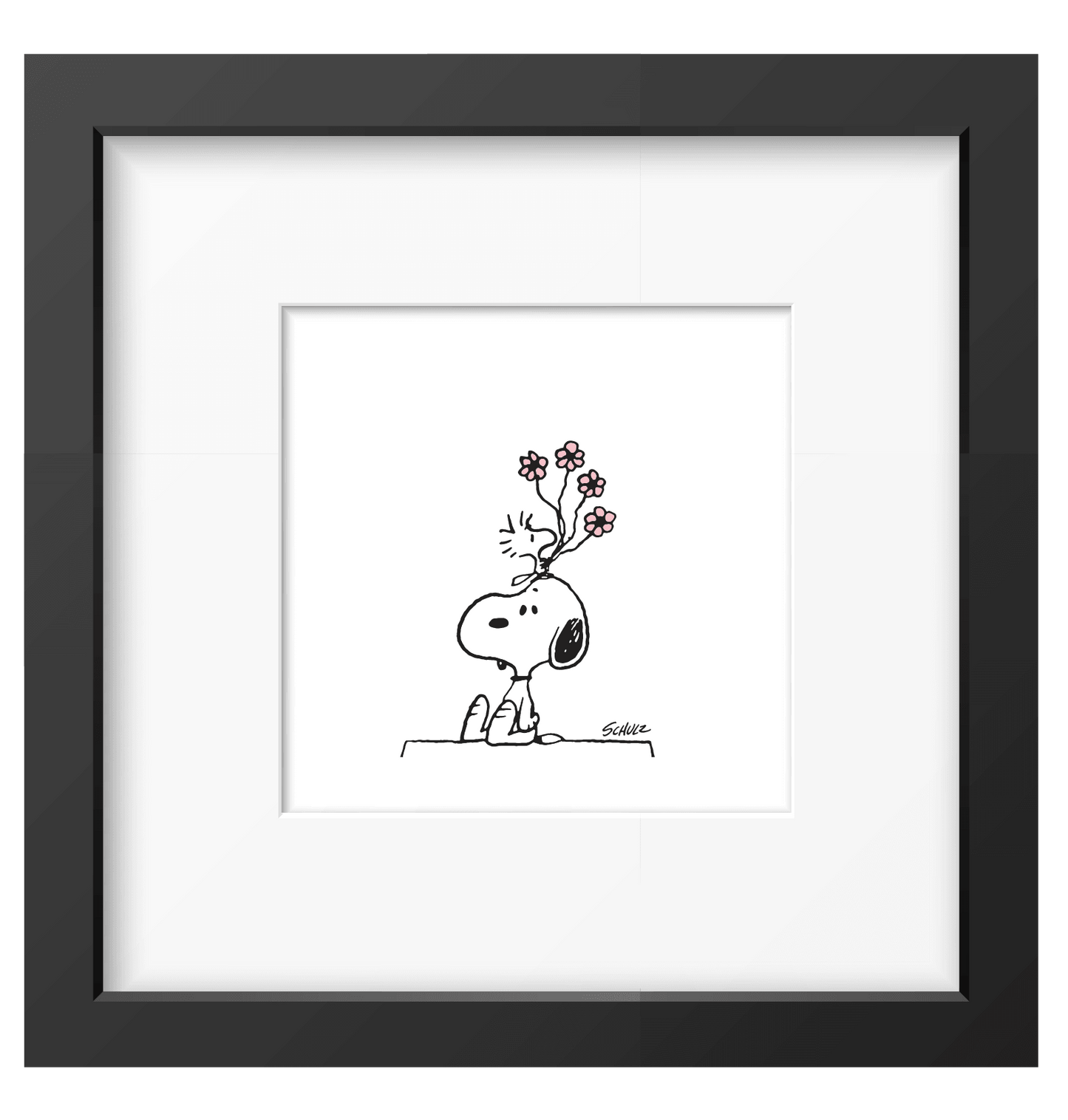 Peanuts Flowers Framed Print - PopArtFusion