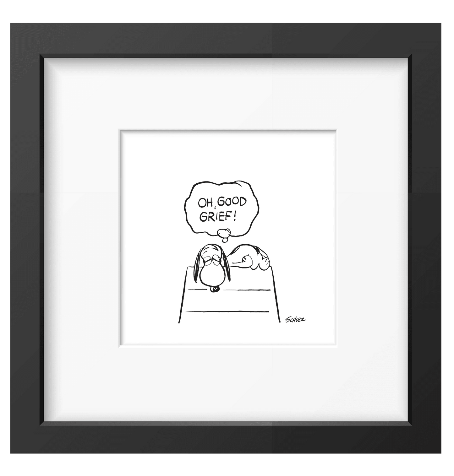 Peanuts Good Grief Framed Print - PopArtFusion