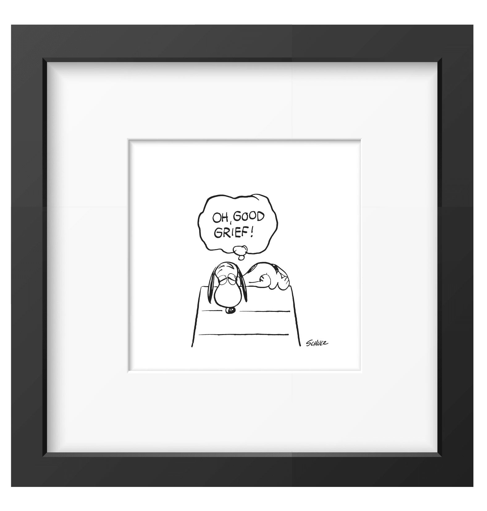 Peanuts Good Grief Framed Print - PopArtFusion