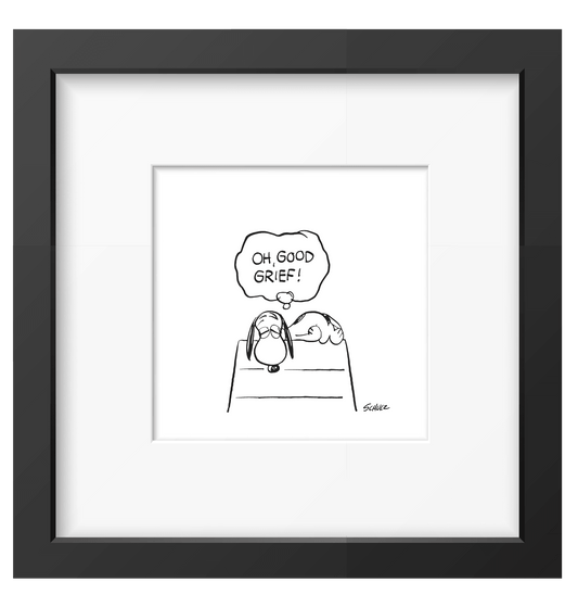 Peanuts Good Grief Framed Print - PopArtFusion