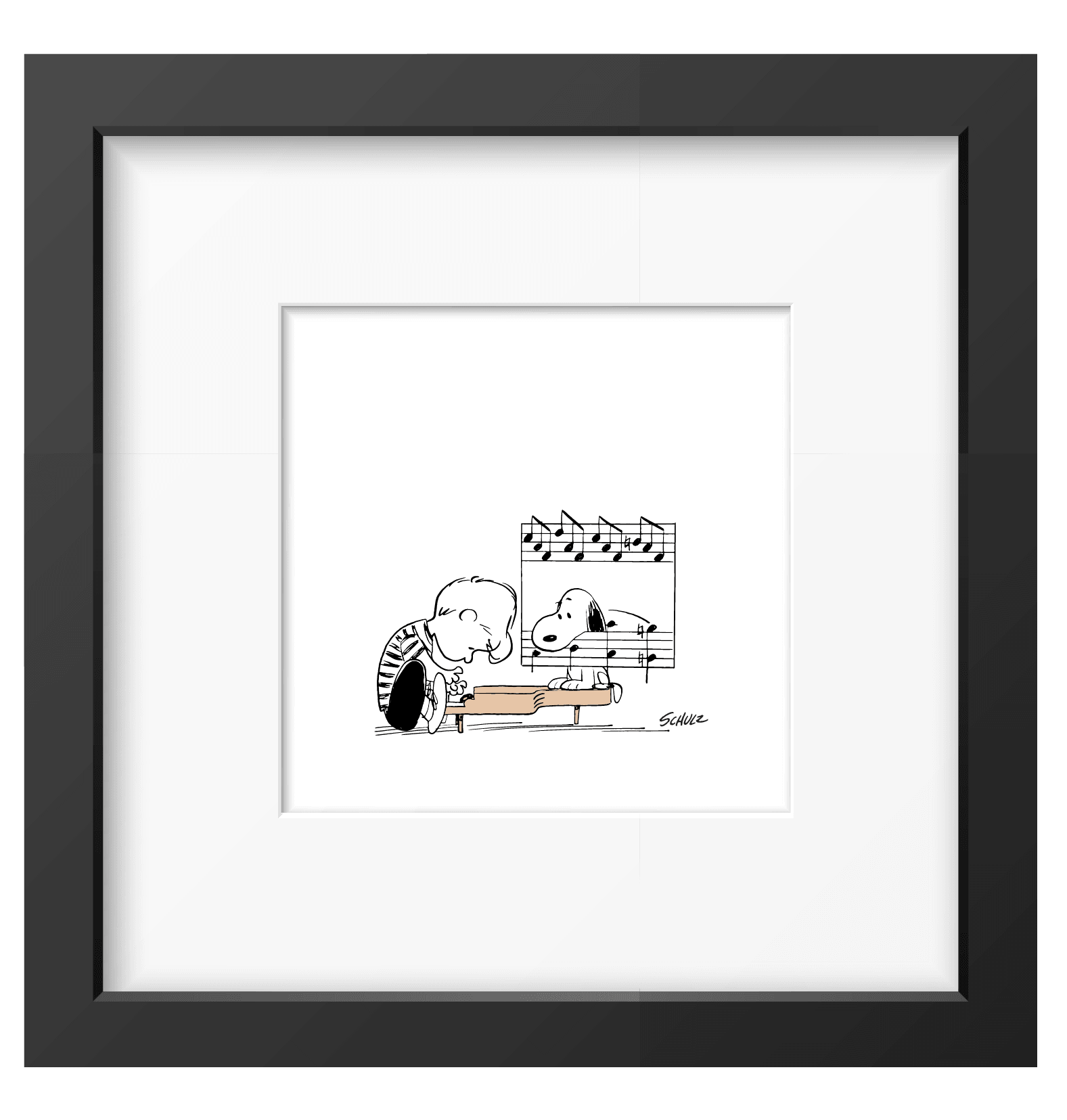 Peanuts Music Framed Print - PopArtFusion