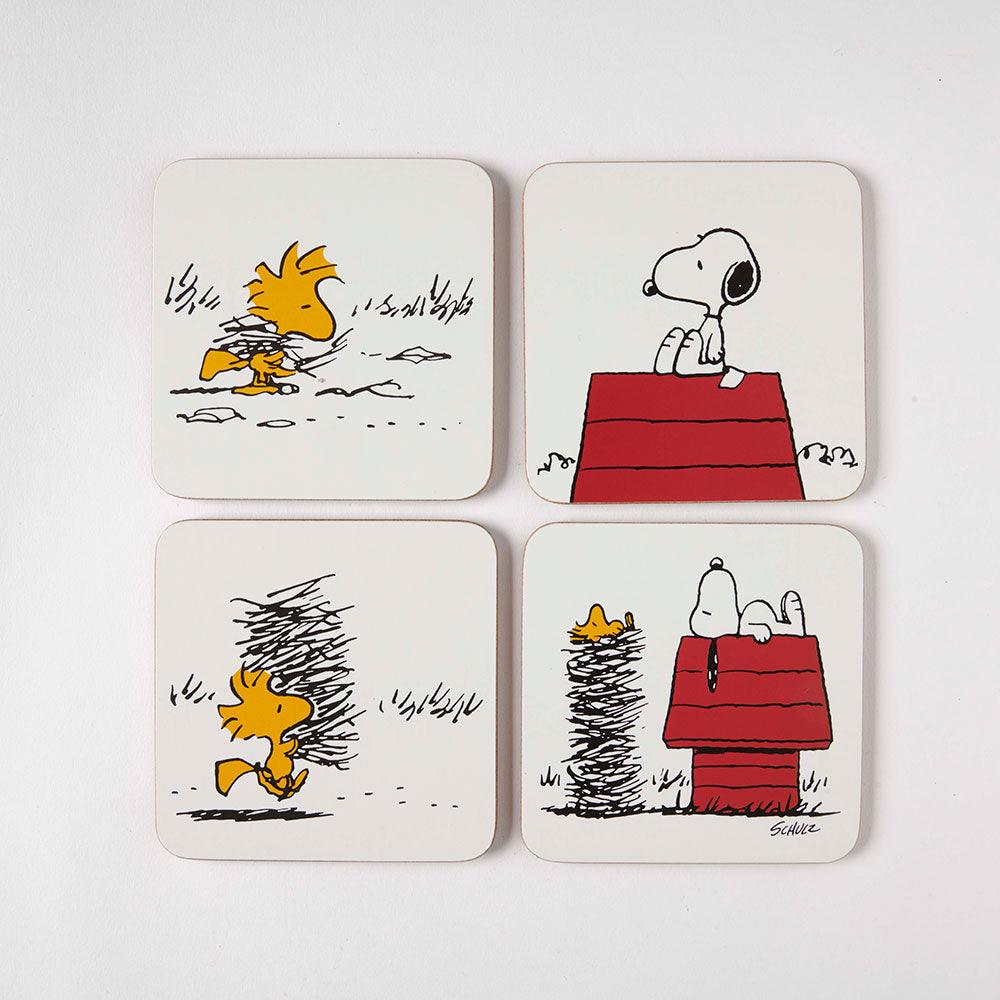 Peanuts Snoopy & Woodstock Coasters - PopArtFusion