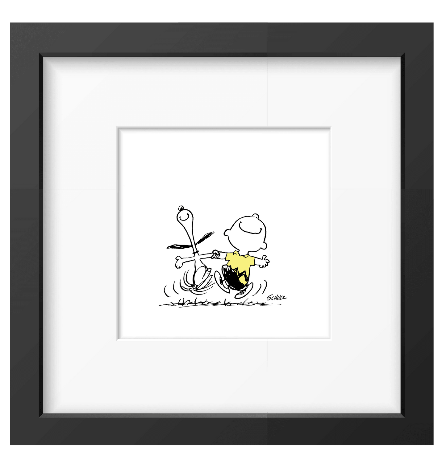 Peanuts Snoopy Charlie Dance Framed Print - PopArtFusion