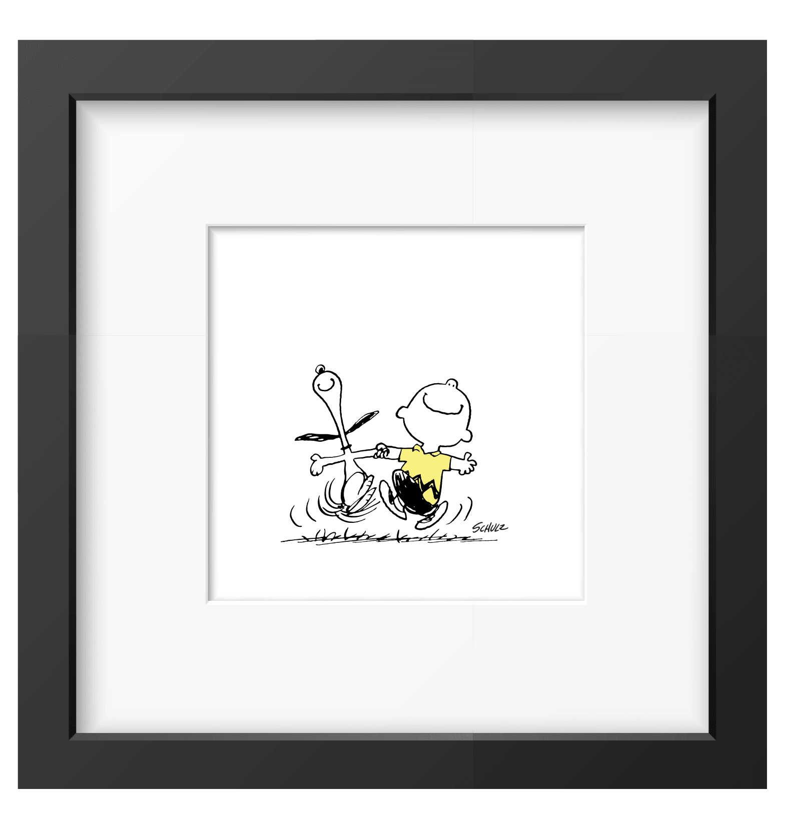 Peanuts Snoopy Charlie Dance Framed Print - PopArtFusion