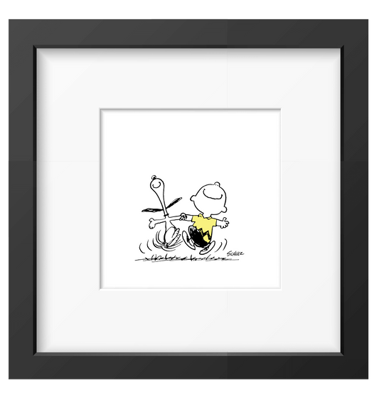 Peanuts Snoopy Charlie Dance Framed Print - PopArtFusion